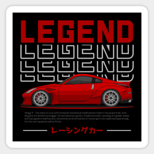 Midnight Racer Red 350 Z JDM Sticker